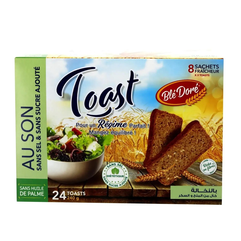 TOAST SANS SEL SANS SUCRE 240G