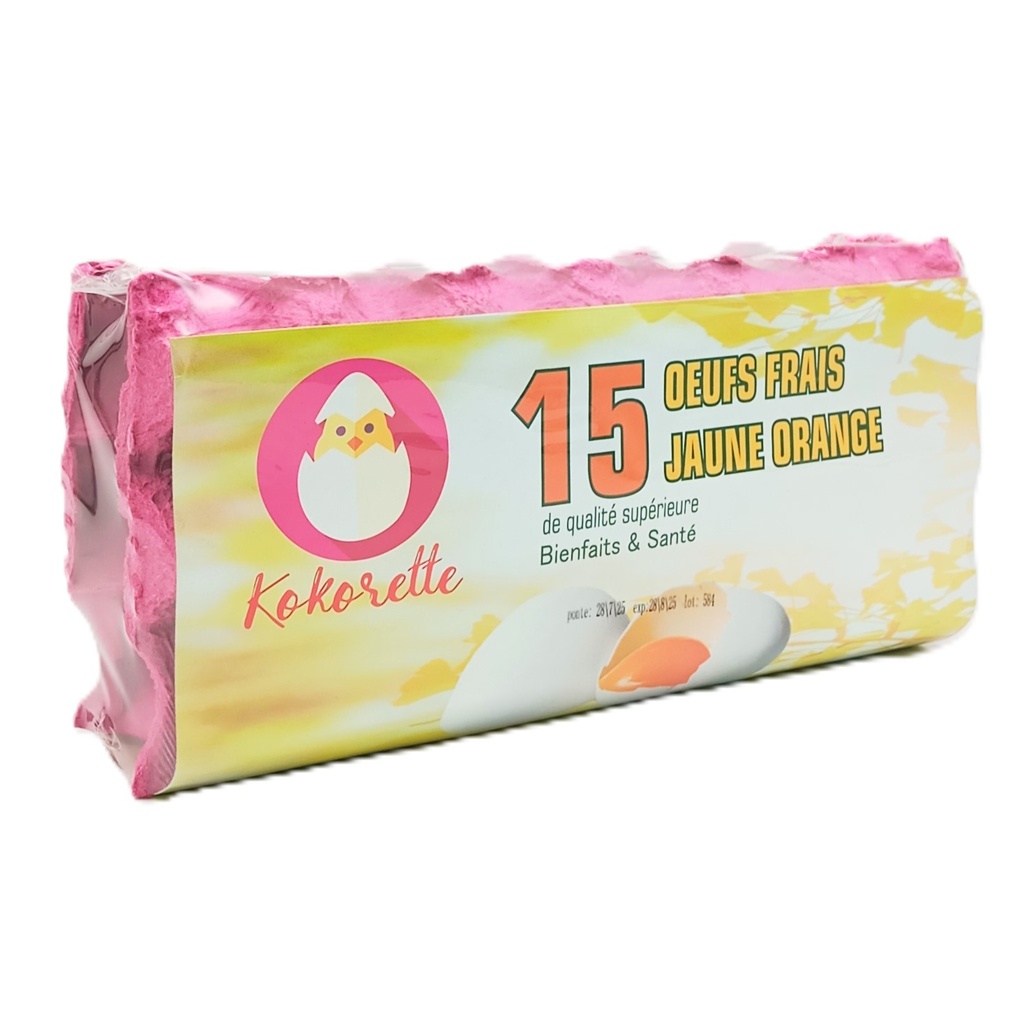 KOKORETTE OEUFS  JAUNE ORANGE 15