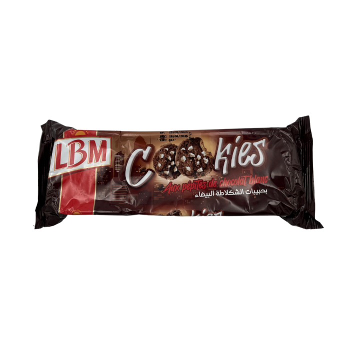 LBM COOKIES AUX PEPITES DE CHOCOLAT BLANC 90GR