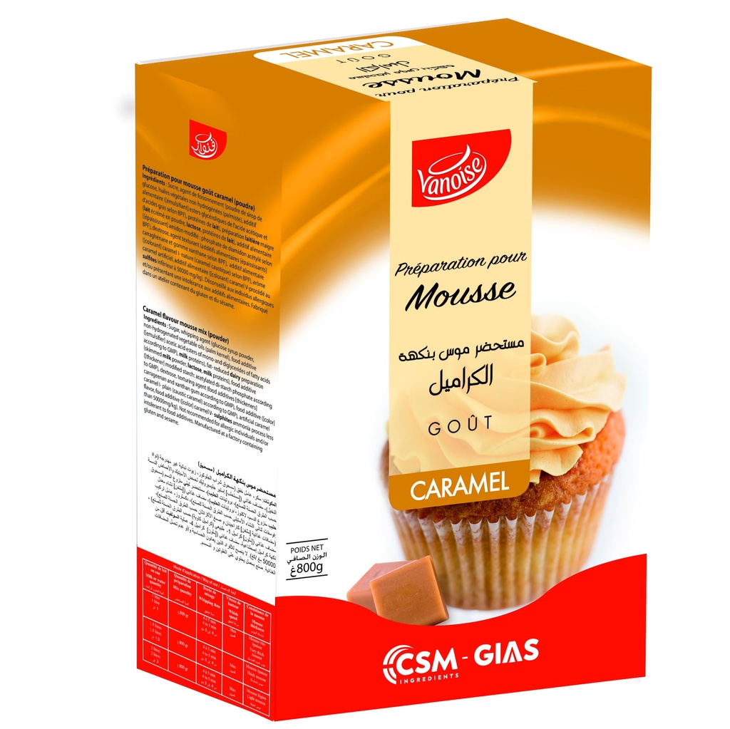 MOUSSE CARAMEL VANOISE 800G