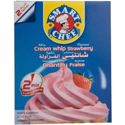 [6191514006009] CREME CHANTILLY SMART CHEF FRAISE