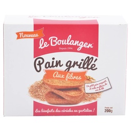 Pain grillé. Aux fibres