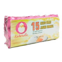 KOKORETTE OEUFS  JAUNE ORANGE 15